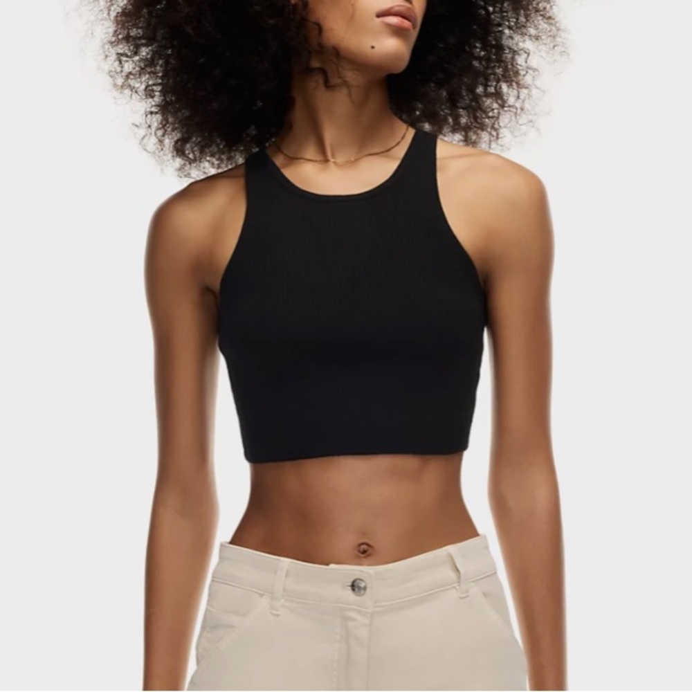 ARITZIA WILFRED FREE BLACK SWEATER TANK IN SIZE XS